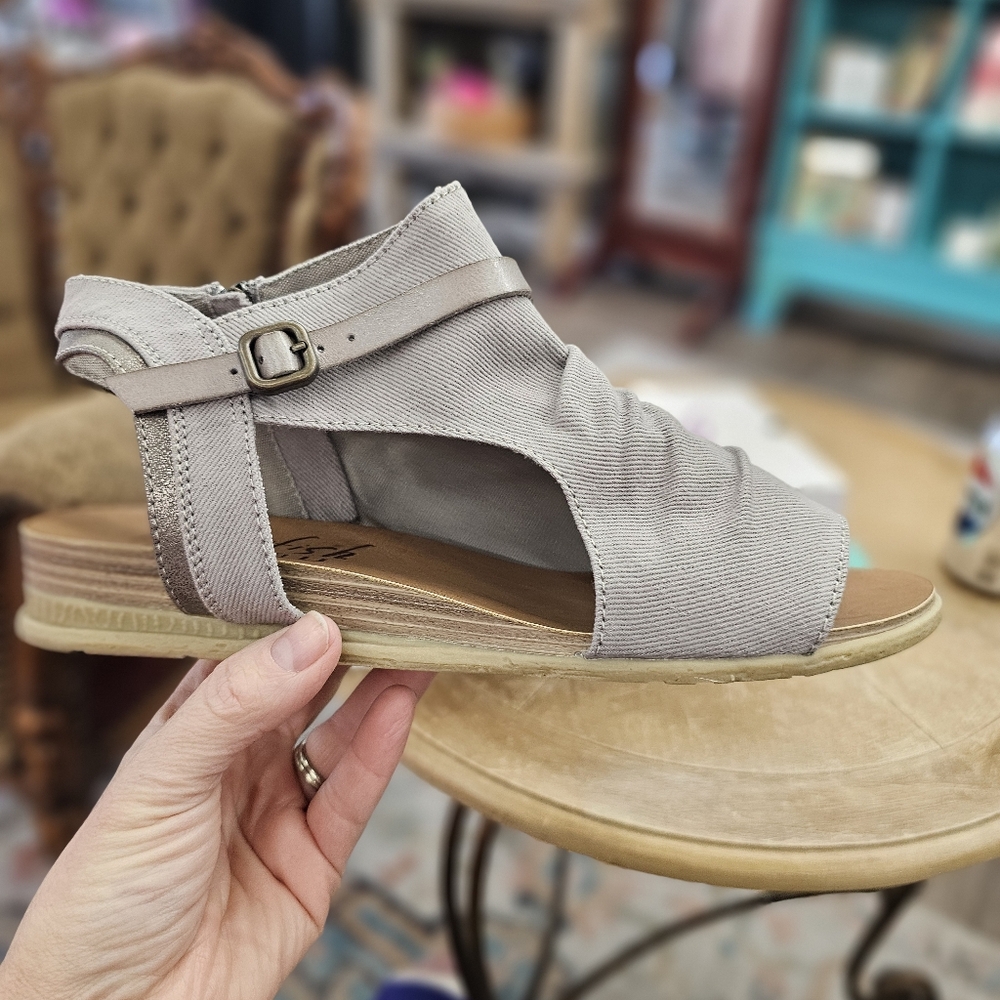 Blowfish Sandals Burn SMKY/GRY DYE WASH TWILL